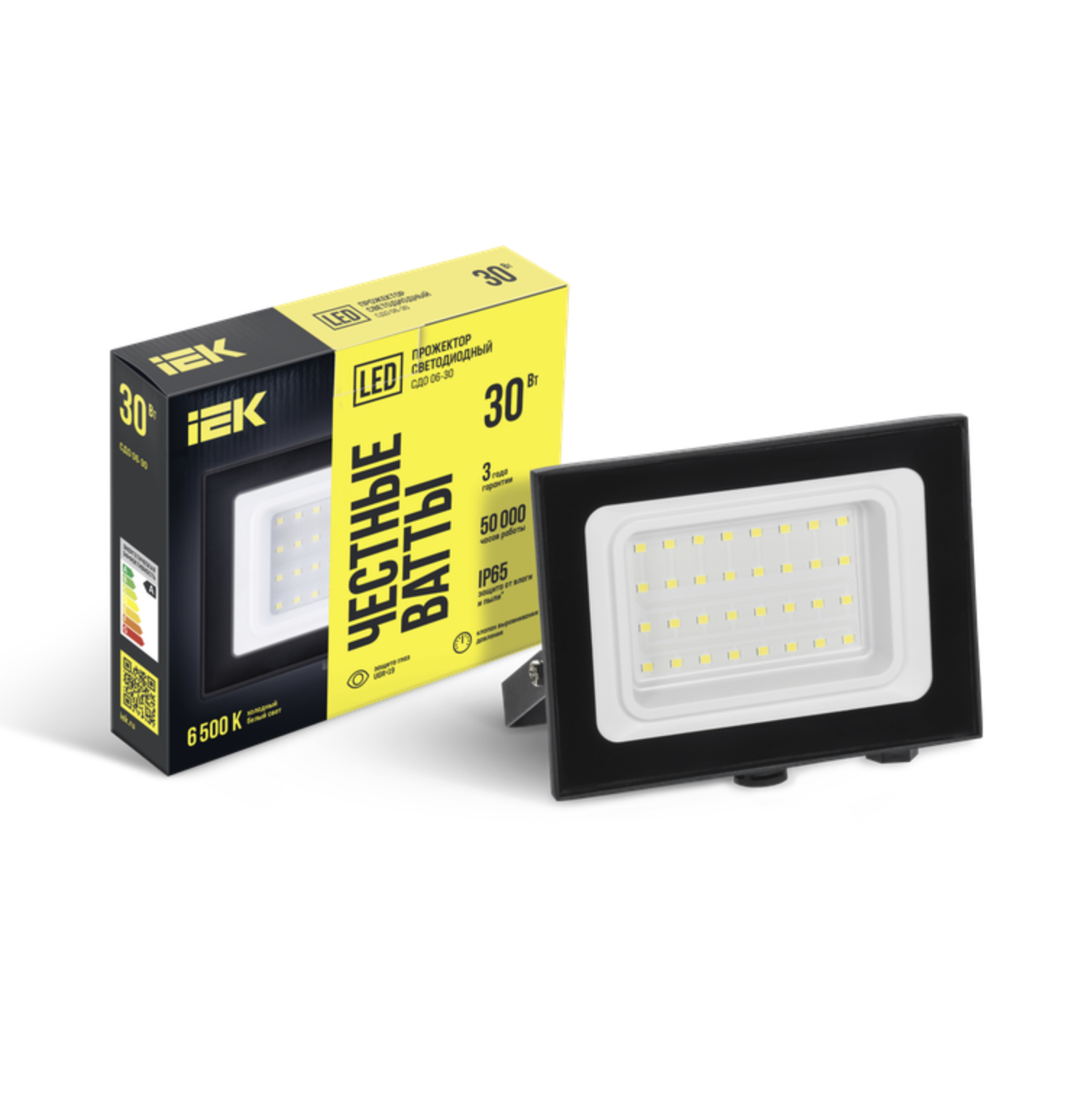 🌟 Прожектор IEK СДО 30Вт 6500К IP65