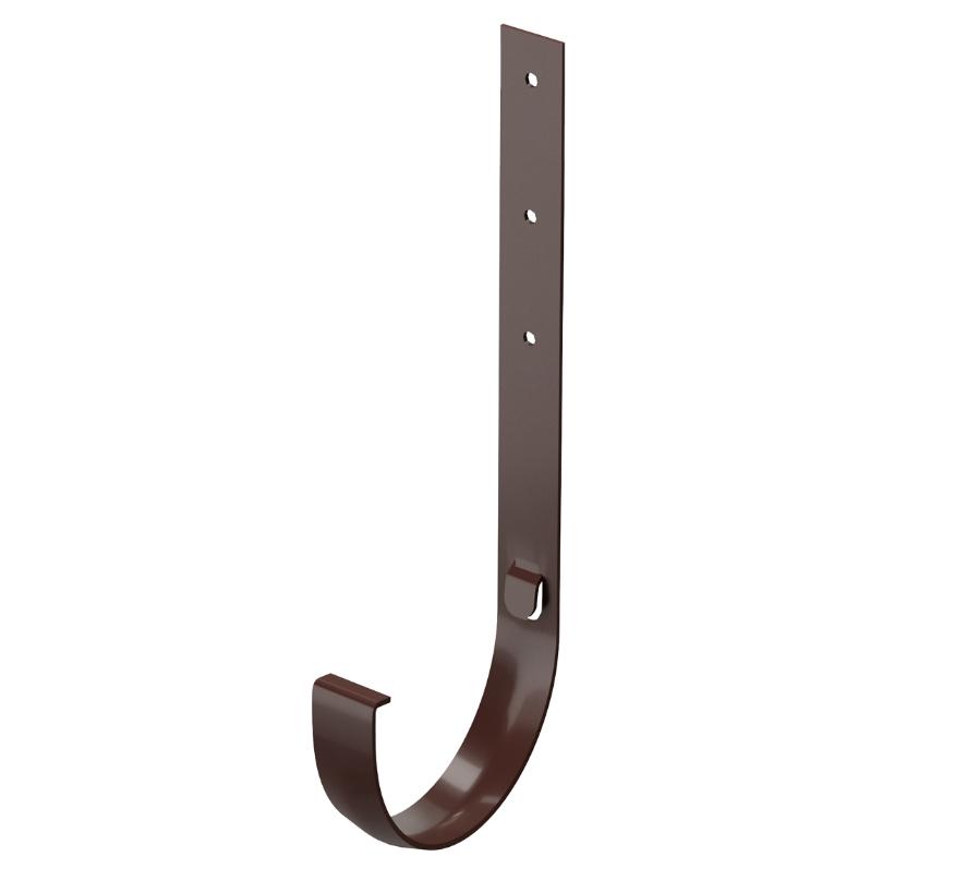 Кронштейн металлический Döcke STANDARD RAL 8019 темно-коричневый - усиленное крепление желоба в Луганске