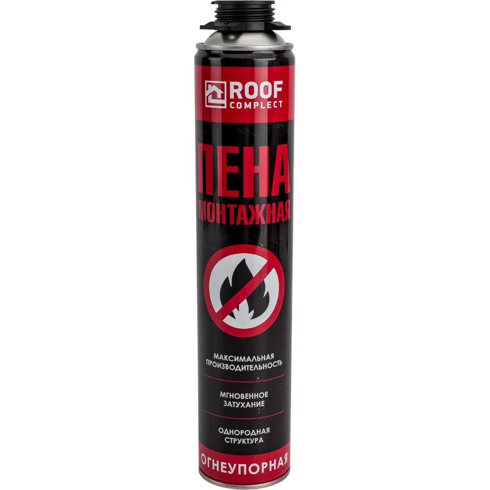 Пена монтажная Roof Complect огнеупорная (890гр)