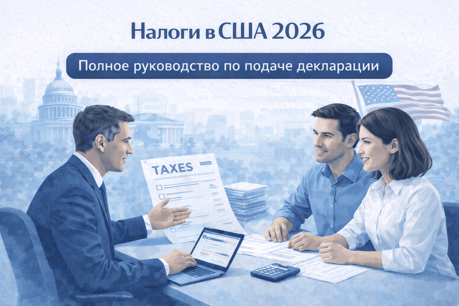 Налоги в США для физических лиц 2026: руководство по подаче декларации