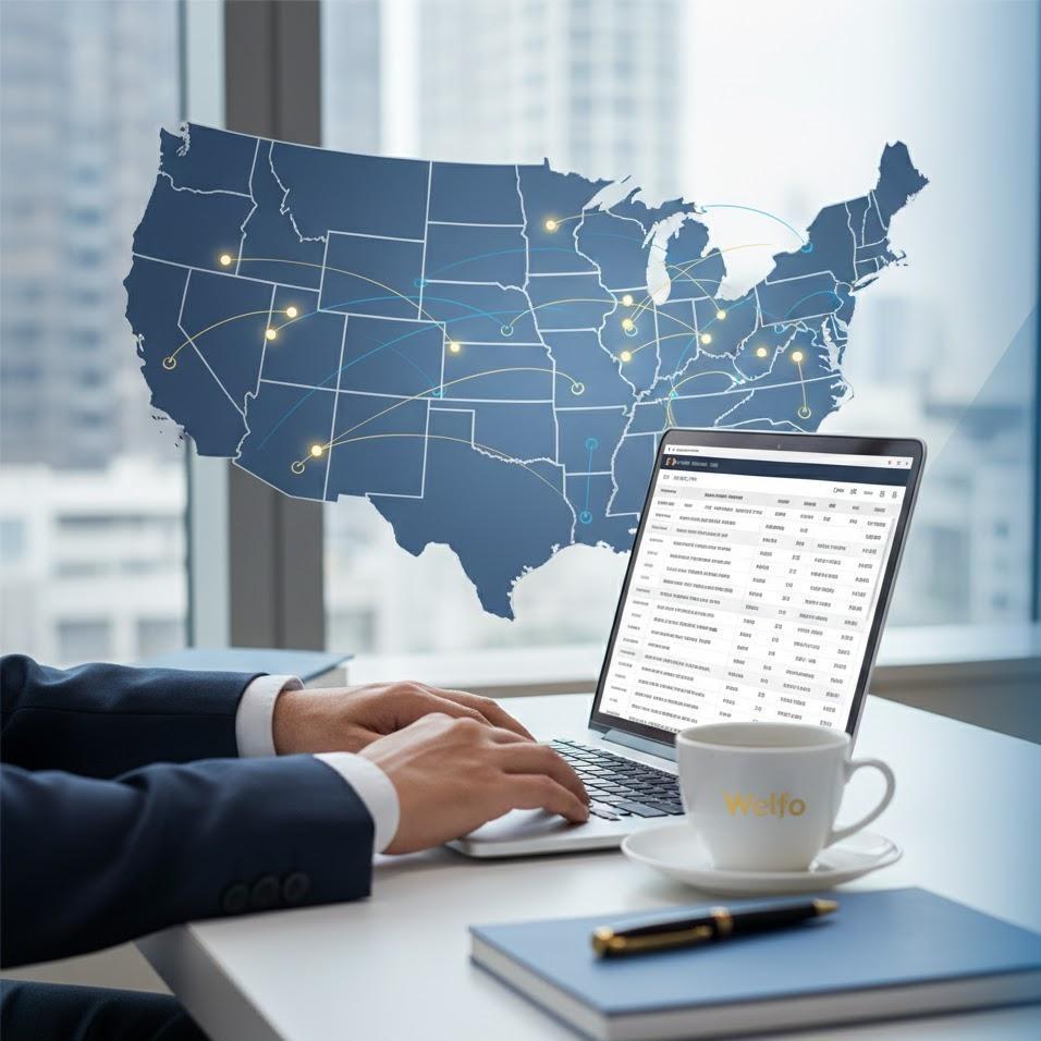 Contact form illustration for scheduling a consultation with Welfo experts