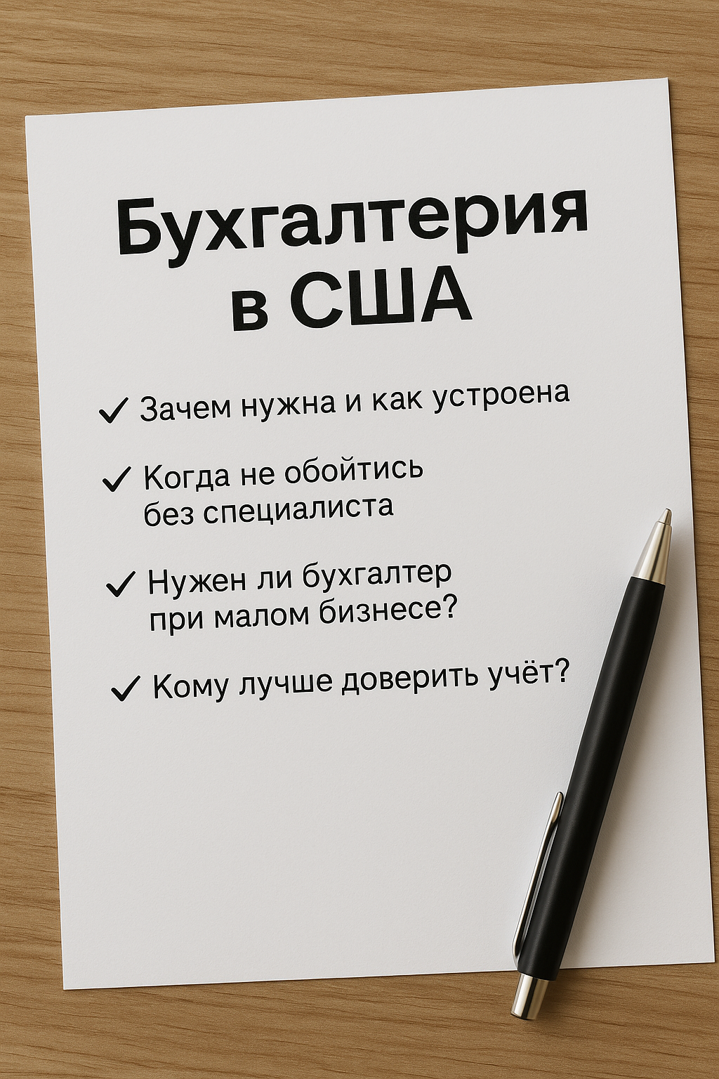 Бухгалтерия в США