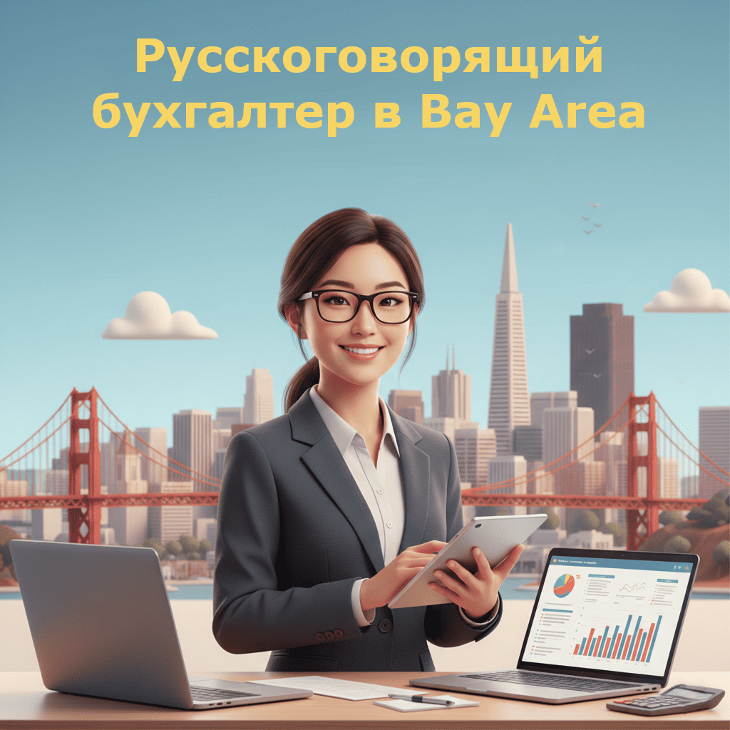 Русскоговорящий бухгалтер в Bay Area на фоне Сан Франциско