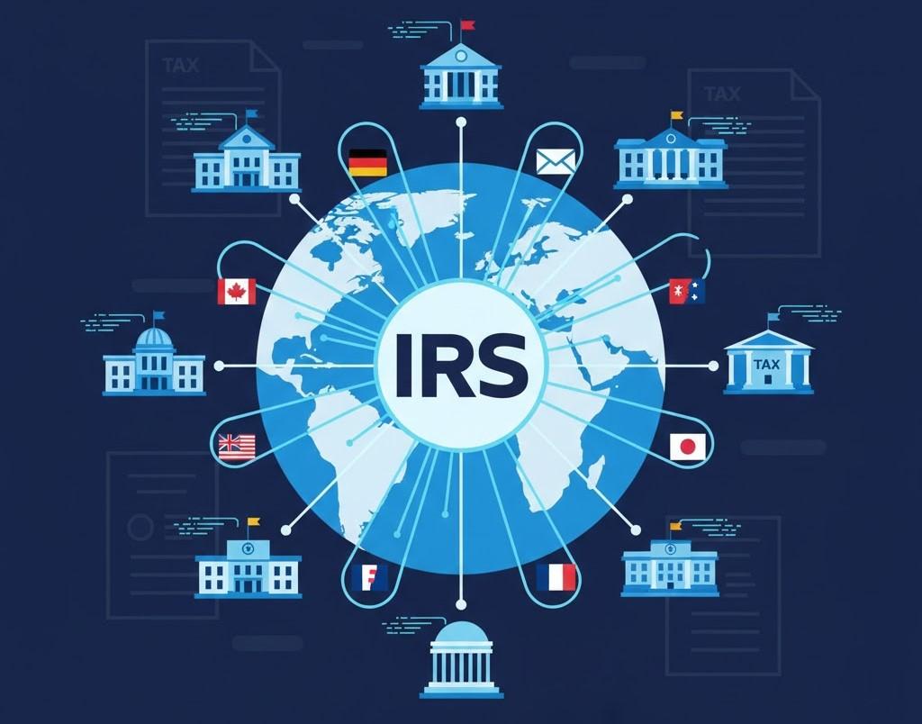 визуализация как IRS активно обменивается информацией о налогоплательщиках