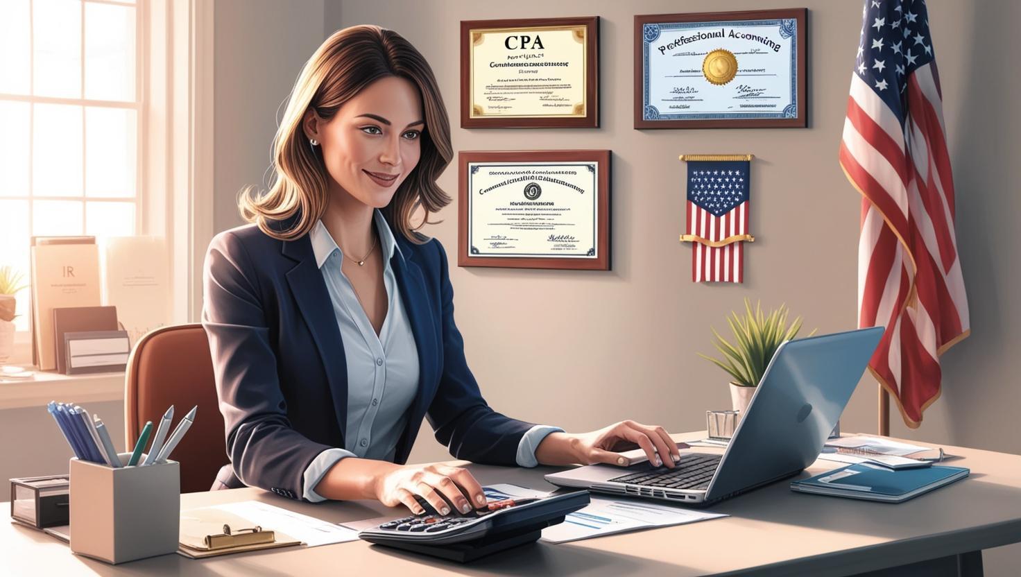 Tax specialist helps clients with difficult questions.