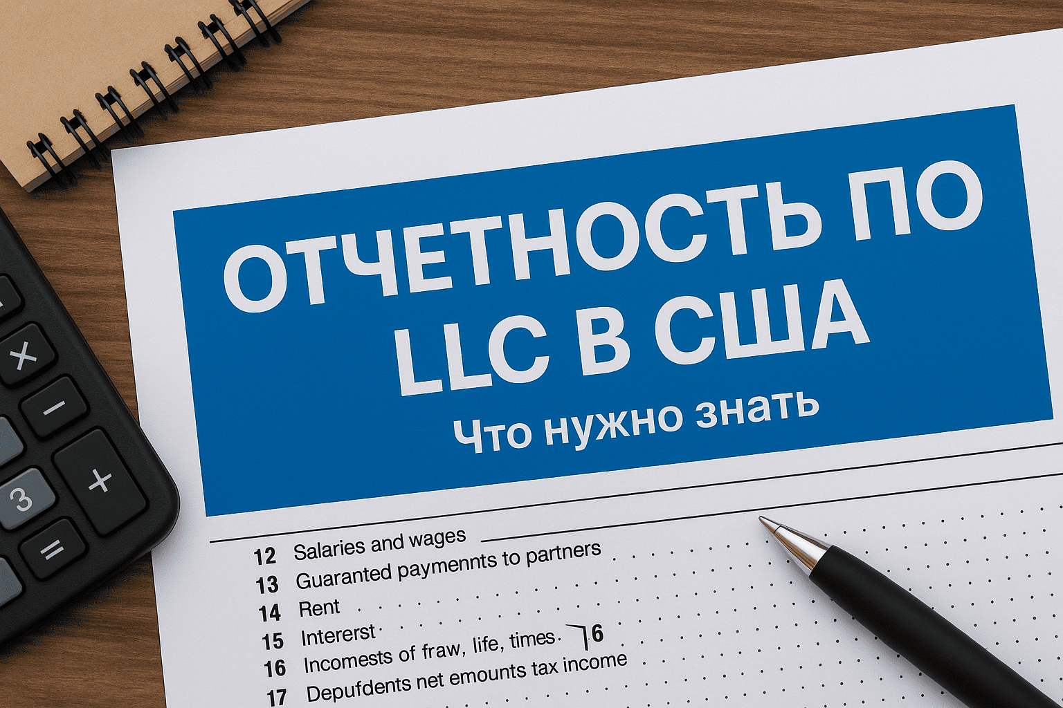Отчетность по LLC в США