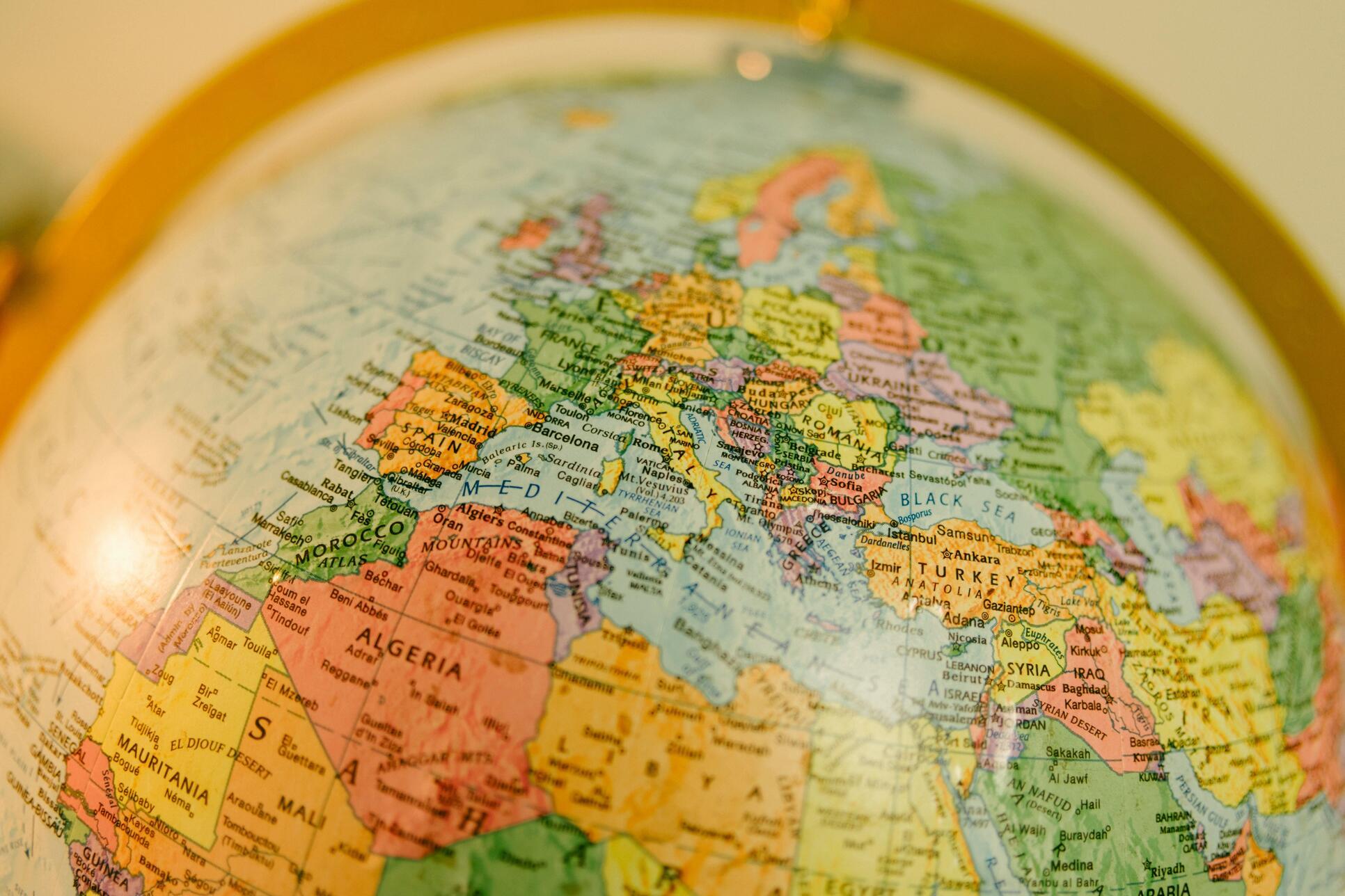 A world map highlighting key global markets for expansion