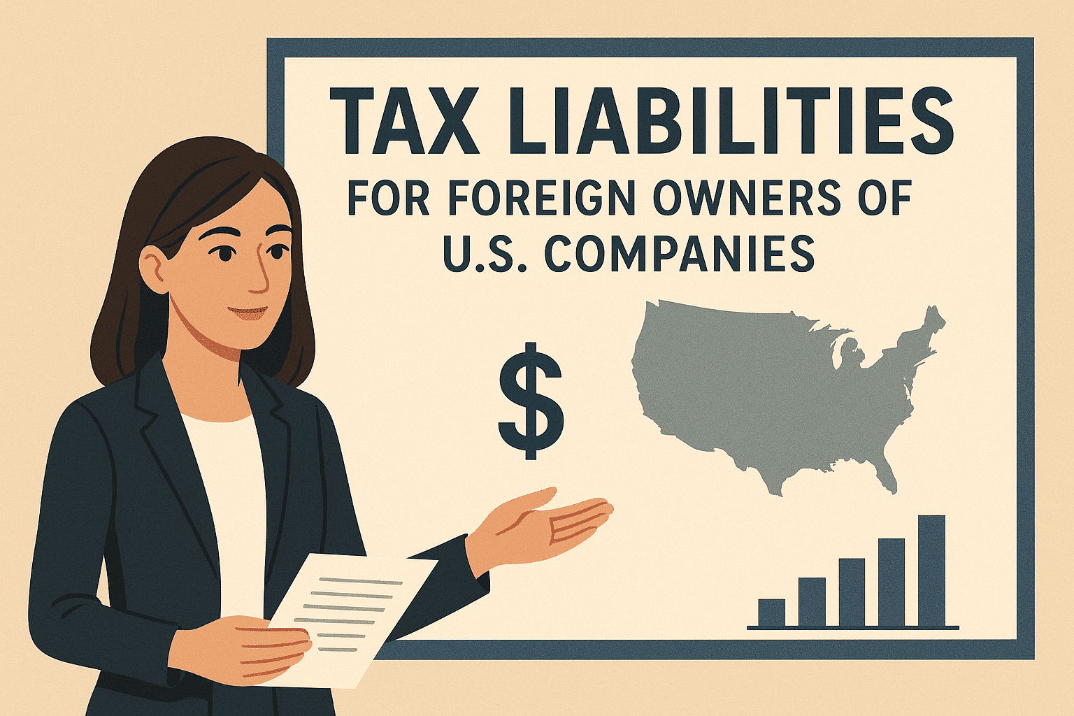 Tax liabilities of a foreign owner of a US company in the US