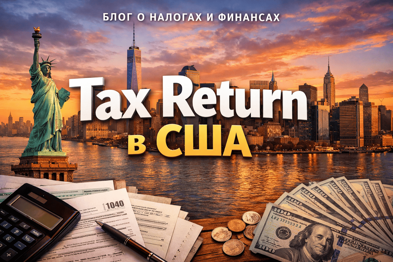 Tax return в США обложка статьи.