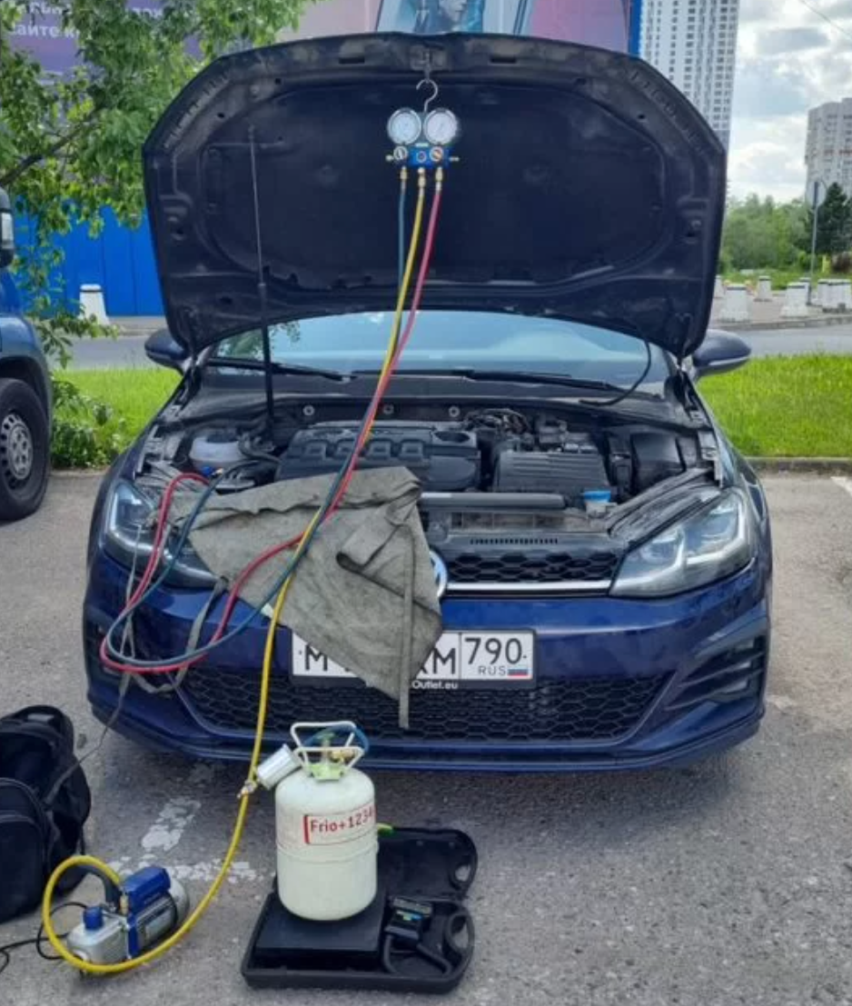 Заправка автокондиционера r1234yf фольцваген
