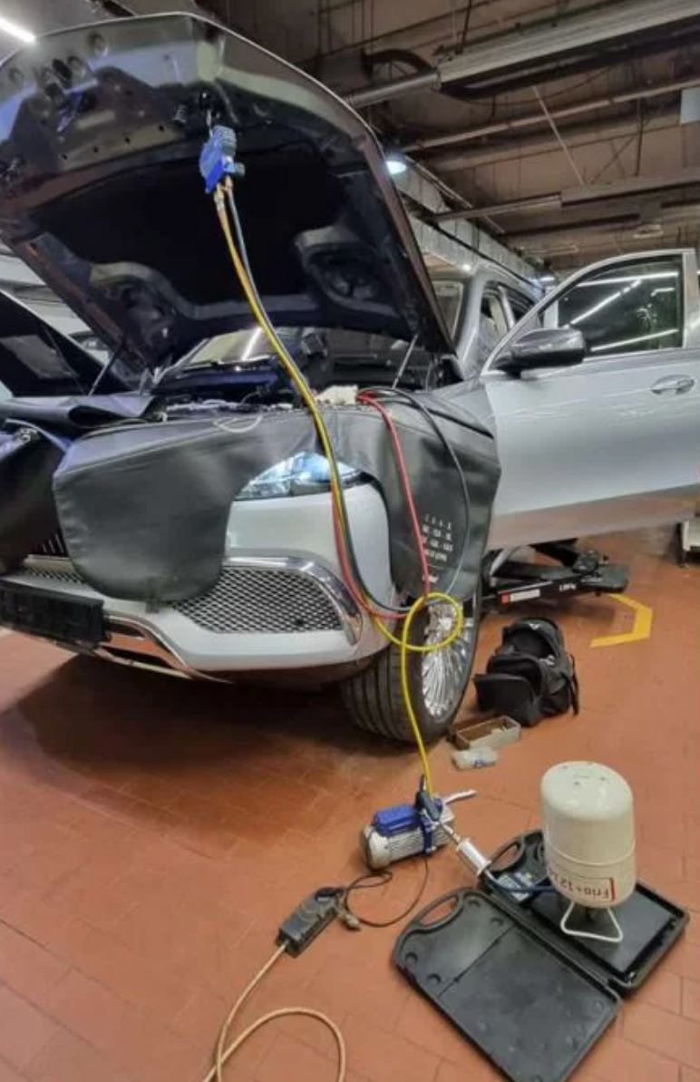 заправка автокондиционера r1234yf Mercedes-Benz Maybach GLS