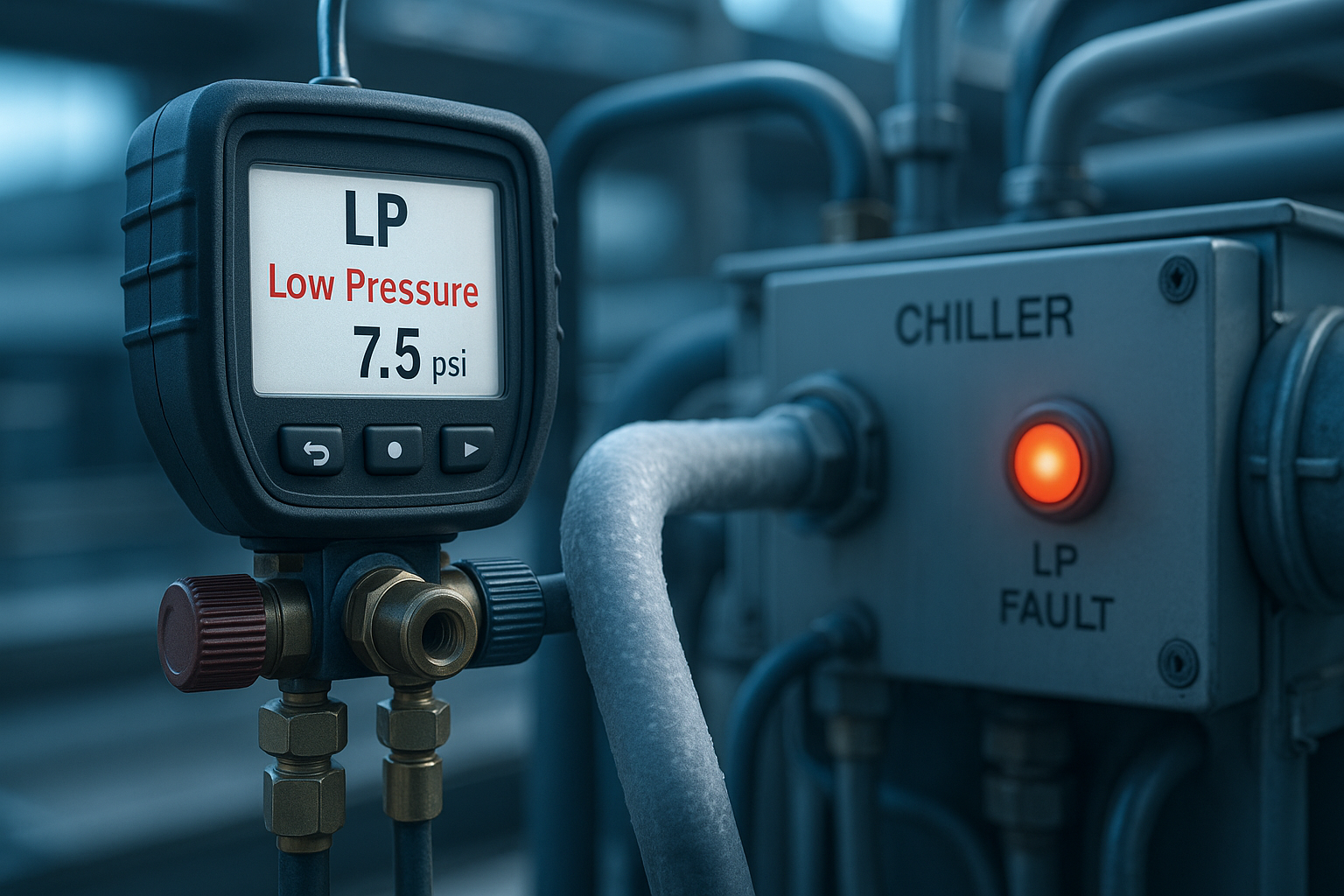 Авария по низкому давлению (LP).