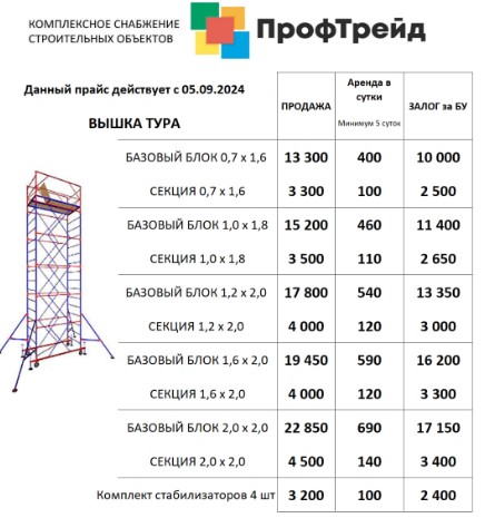 вышка тура цена купить