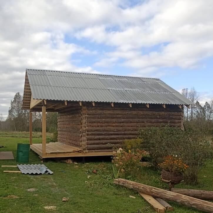 сруб 6х6 в лапу