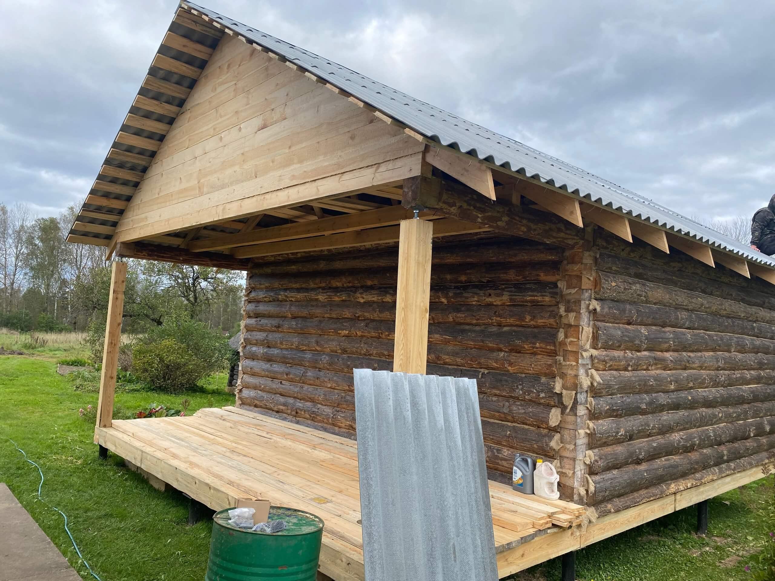 сруб 6х6 в лапу