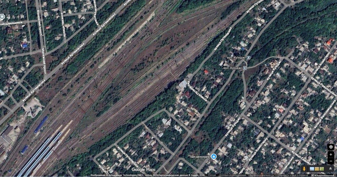 Станция Передача, окрестности станции Донецк