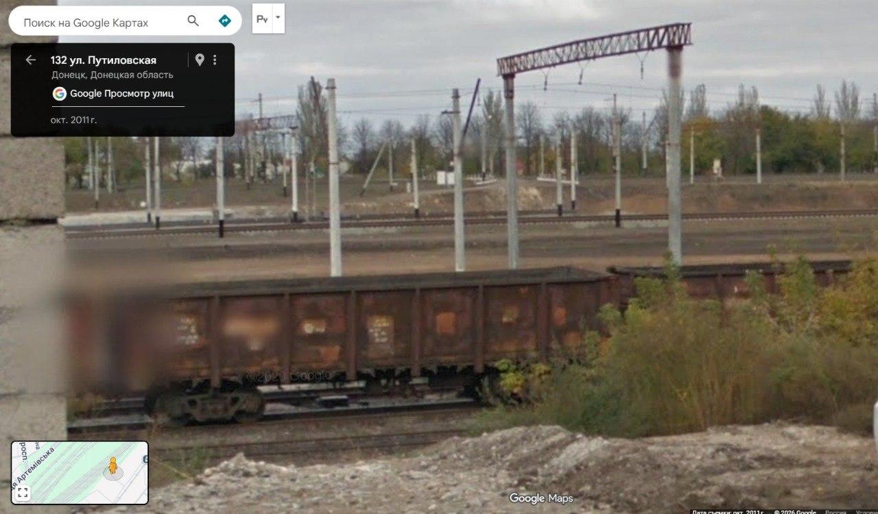 Вид на пути ППЖТ станции Передача и полувагоны на ней