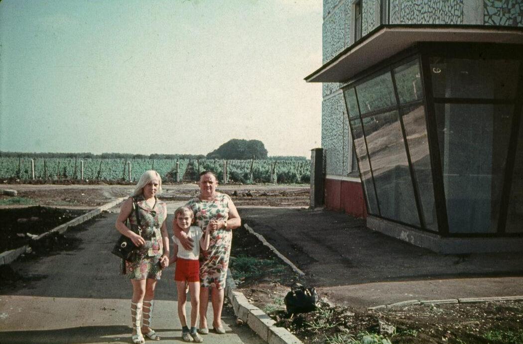 1974 Фестивальный. Вид на виноградники с ул. Яна Полуяна 22