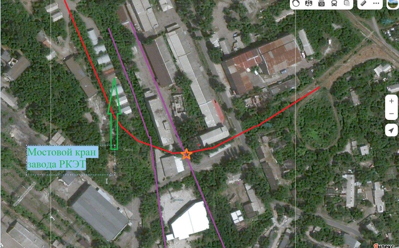 Примерное расположение трамвайного пути и жд пути на территории завода РКЭТ (Ремкоммунэлектротранс) https://zavodrket.ru/ 
