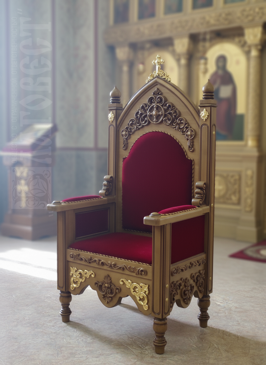 Трон Горнего места из дерева