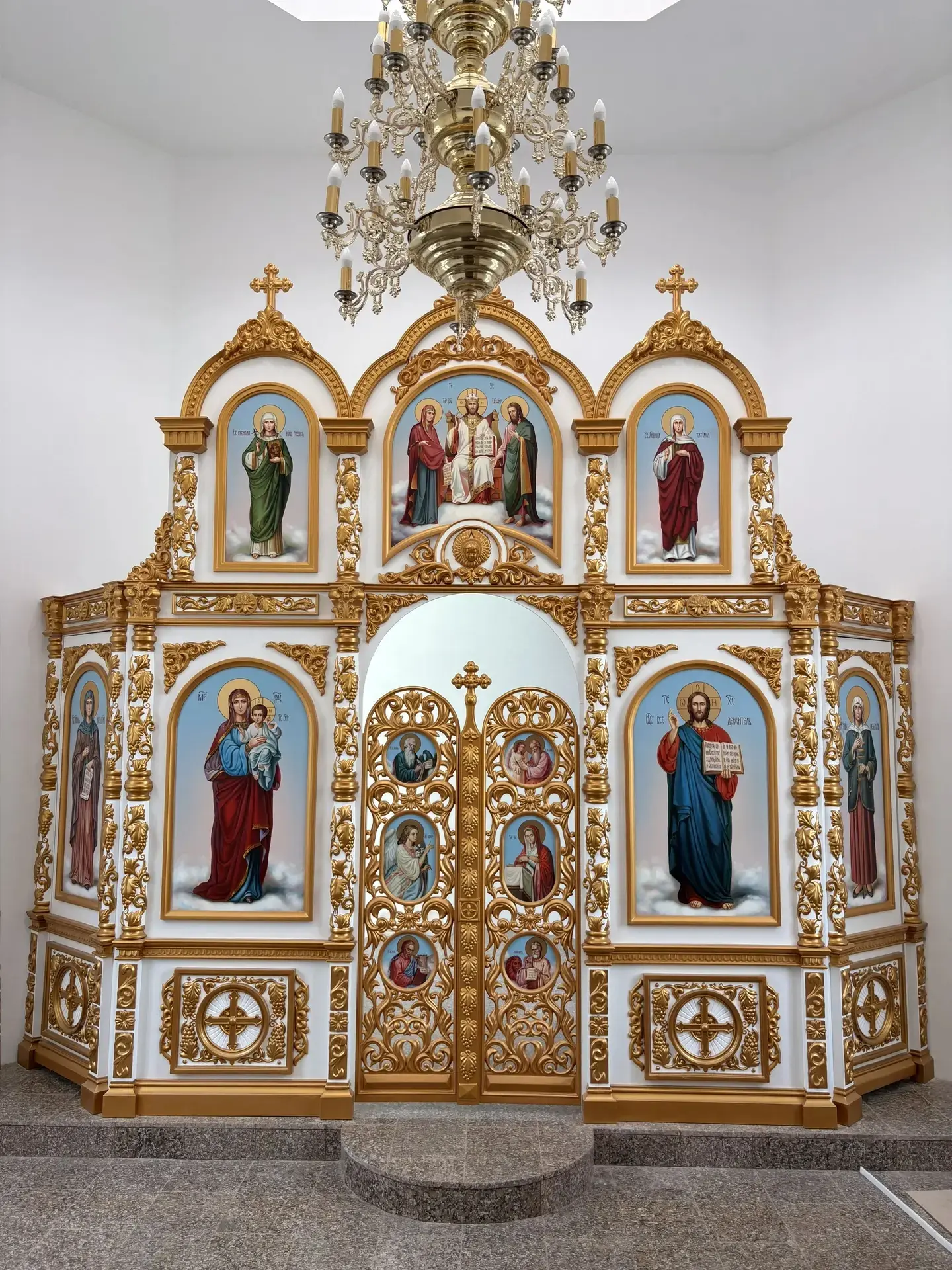 иконостас, стеклопластик, алкидные краски