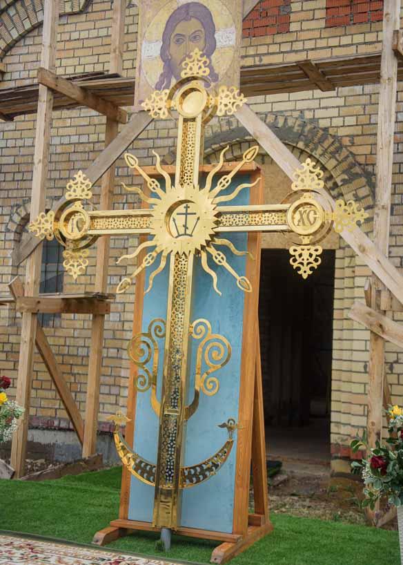 Крест оригинальный с ладьёй