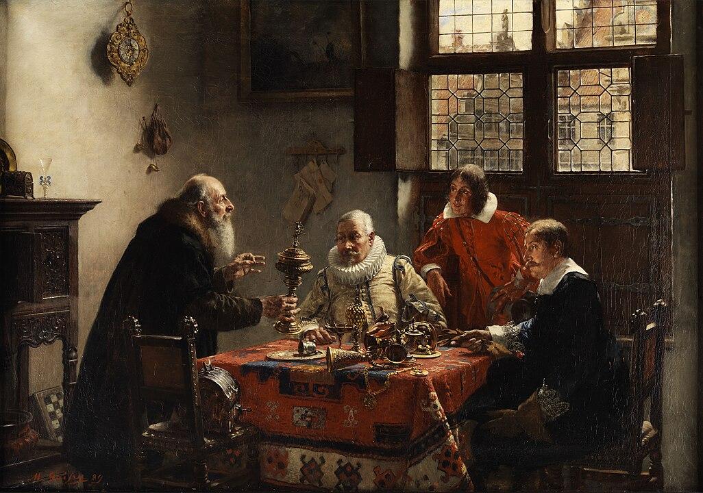 Макс Гайссер «У торговца картинами» (At the Art Dealer, 1889)