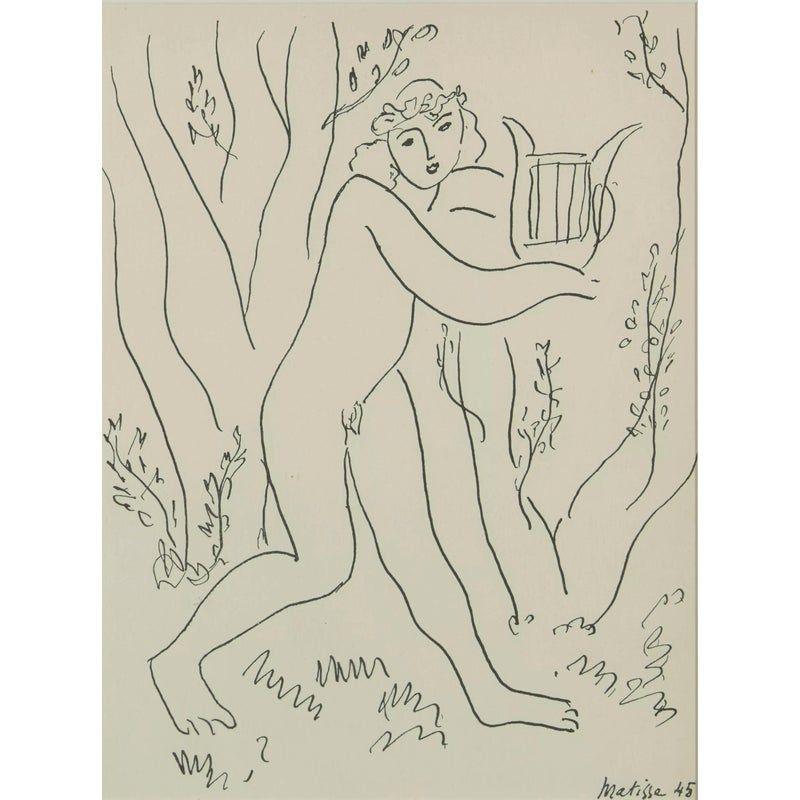 Анри Матисса «Орфей», 1945, литография на веленевой бумаге