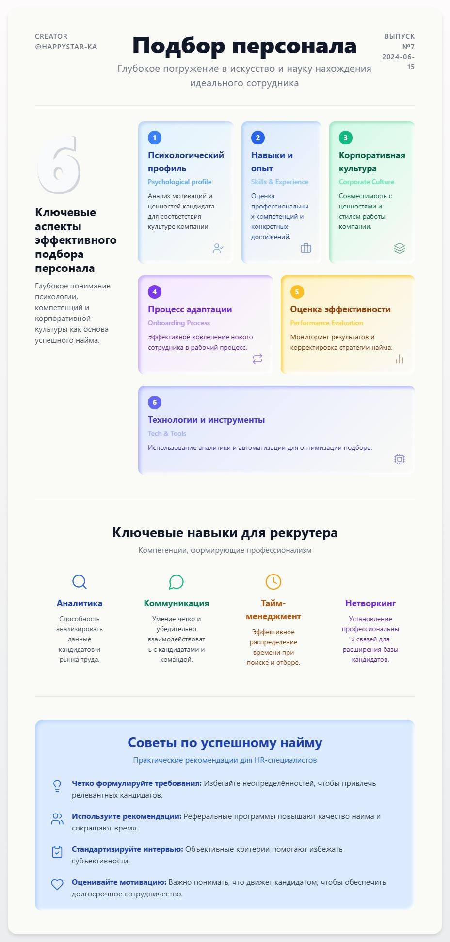 схема Что такое подбор персонала