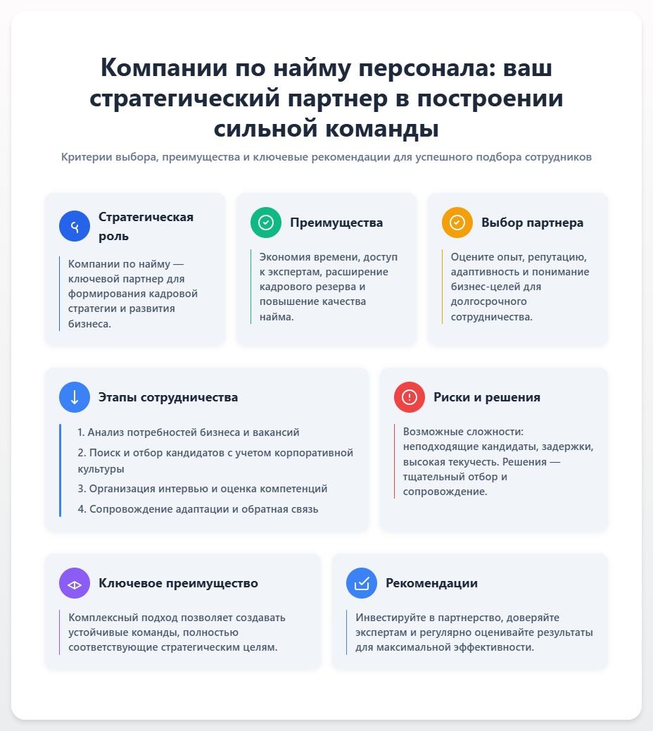 схема Компании по найму персонала