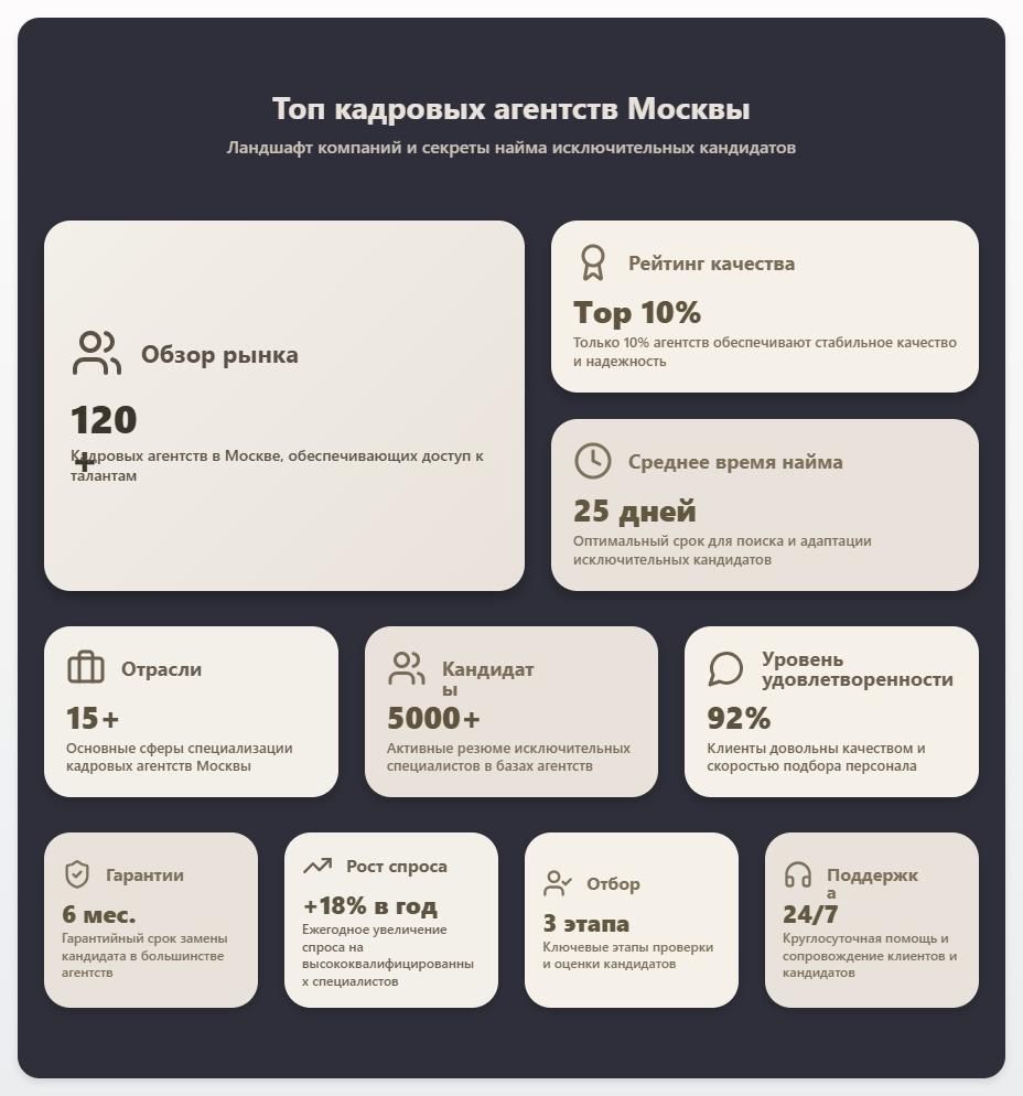 схема Топ кадровых агентств Москвы