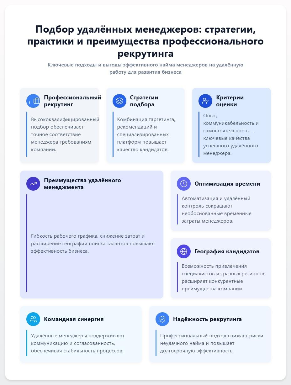 схема Подбор удаленных менеджеров