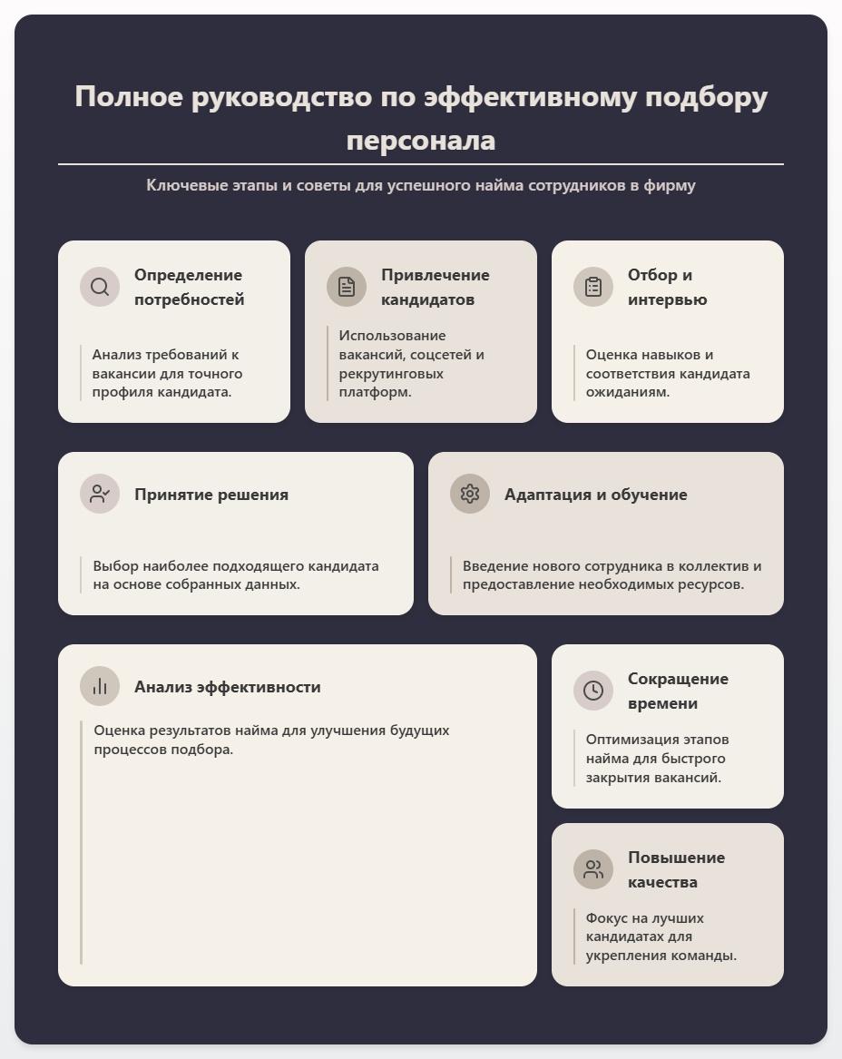 схема Как найти сотрудника в фирму