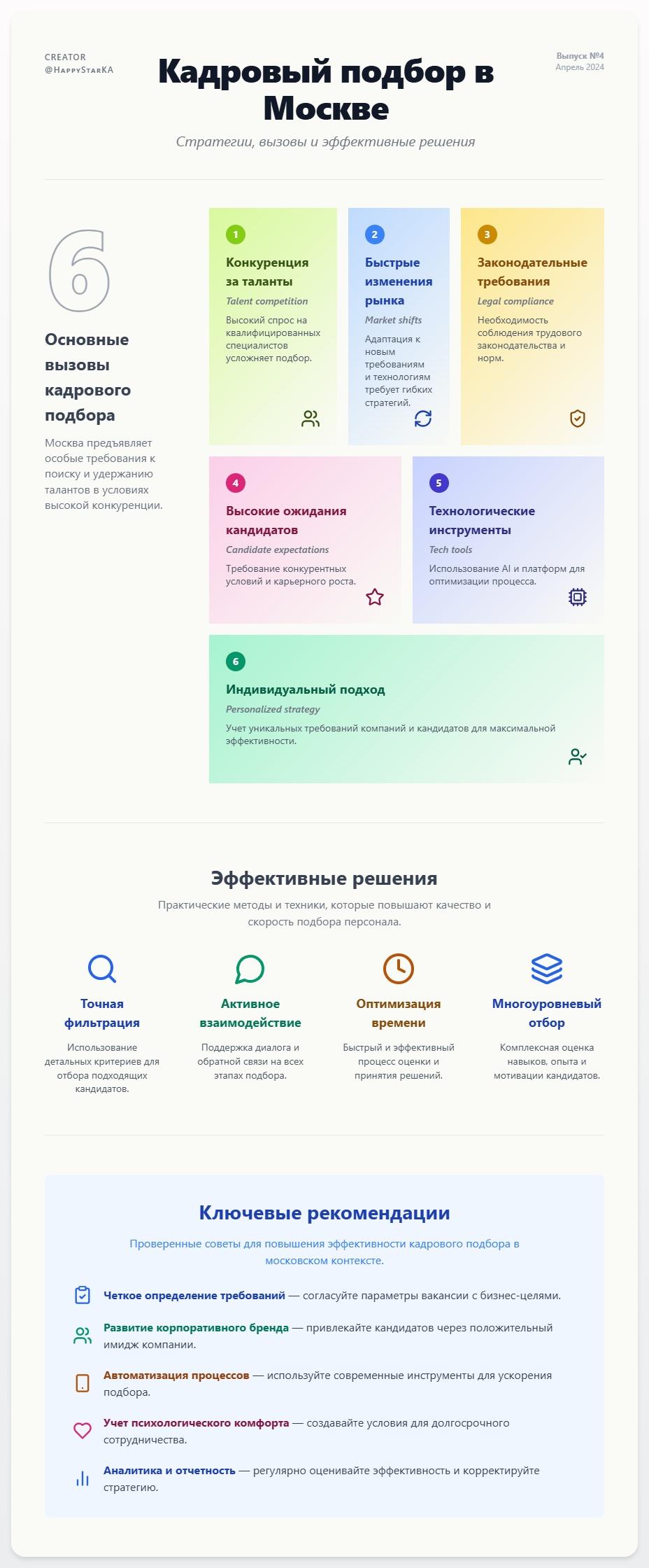 схема Кадровый подбор персонала в Москве