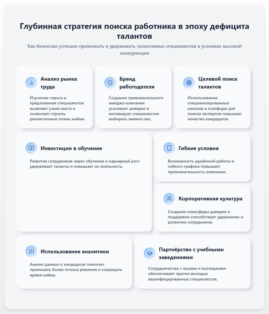 схема Найти работника в компанию