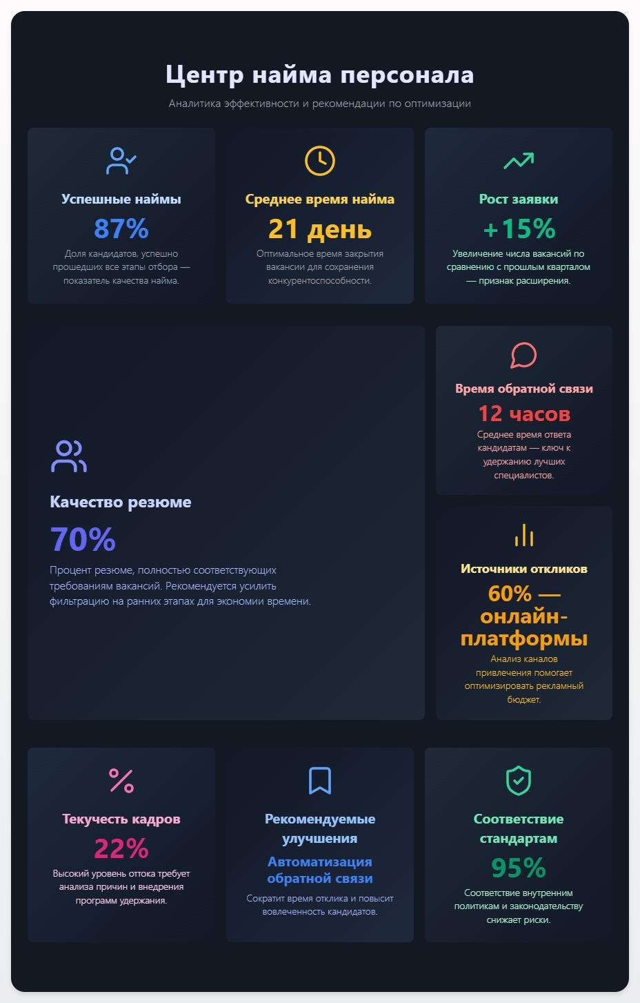 схема Центр найма персонала