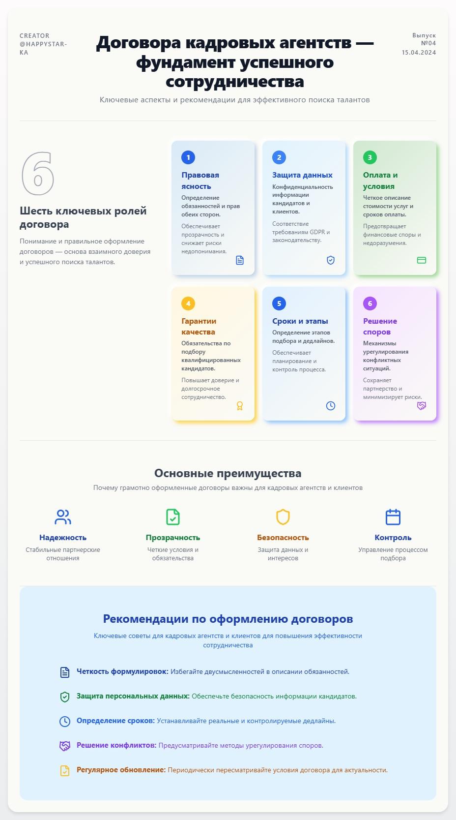 схема Договора Кадровых Агентств