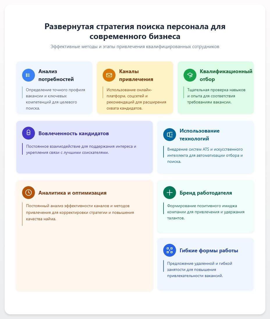 схема Способы найти работников
