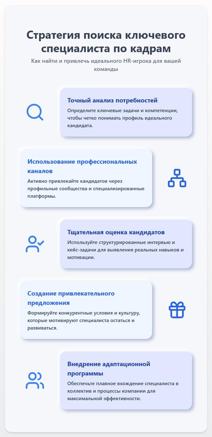 схема Найти Специалиста по Кадрам