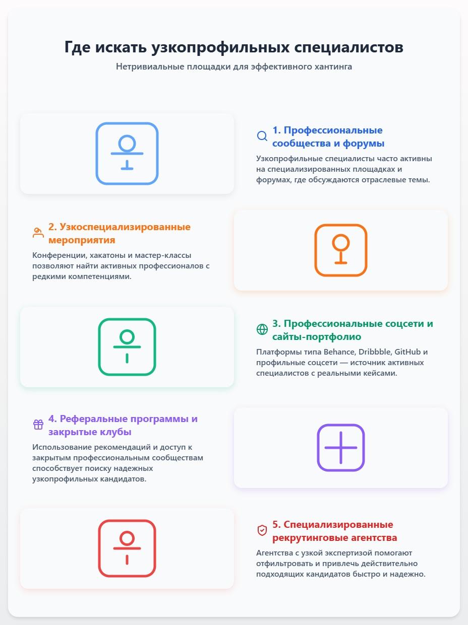 схема Где искать узкопрофильных специалистов