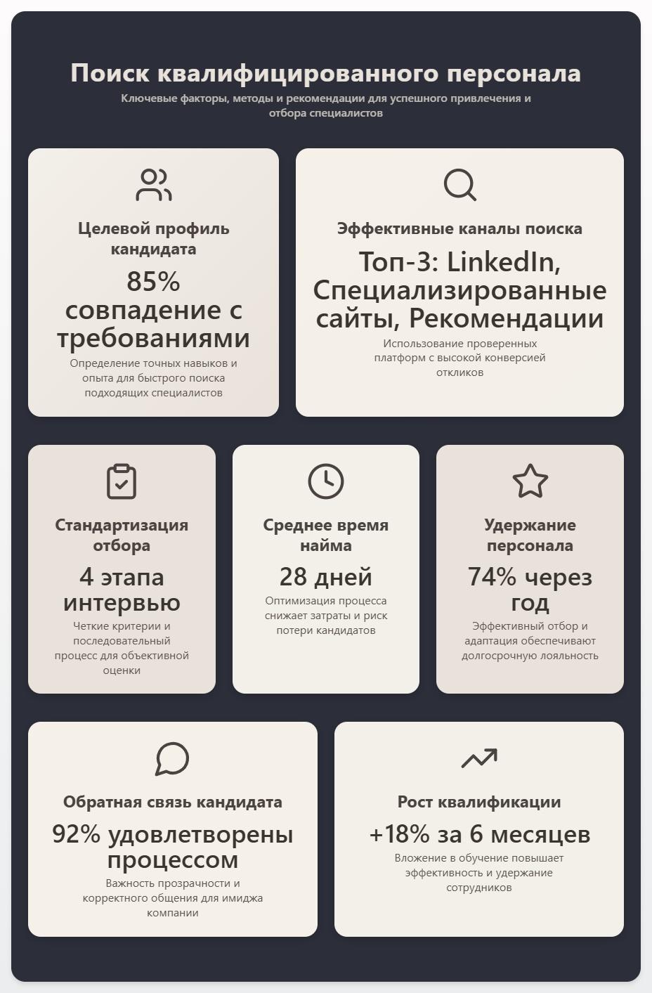 Поиск квалифицированного персонала