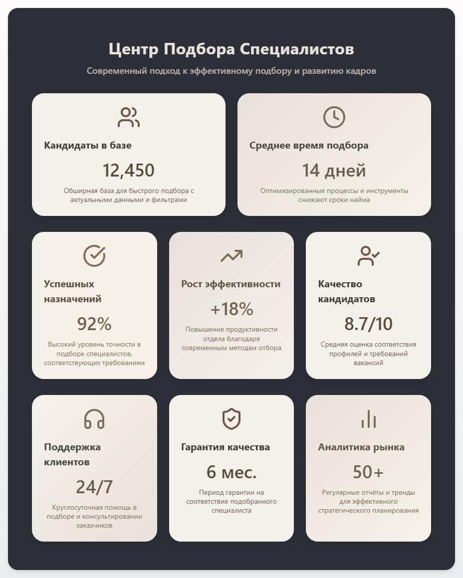 схема Центр Подбора Специалистов