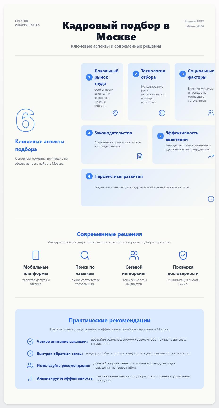 Кадровый подбор в Москве: ключевые аспекты и современные решения