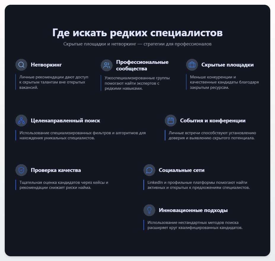 схема Где искать редких специалистов