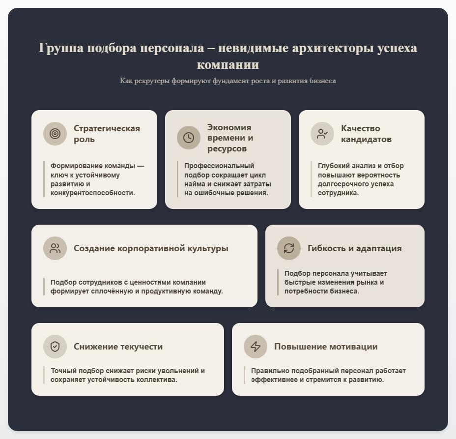 схема Группа Подбора Персонала