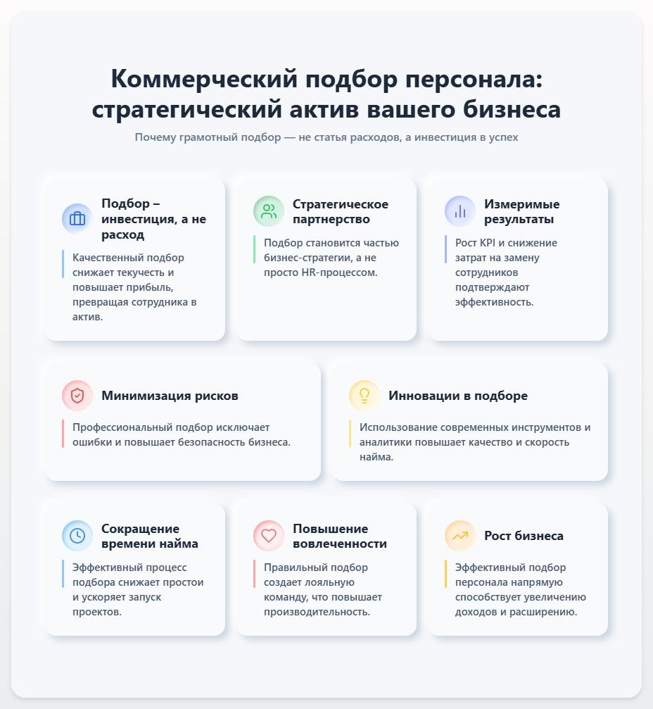 схема Коммерческий подбор персонала