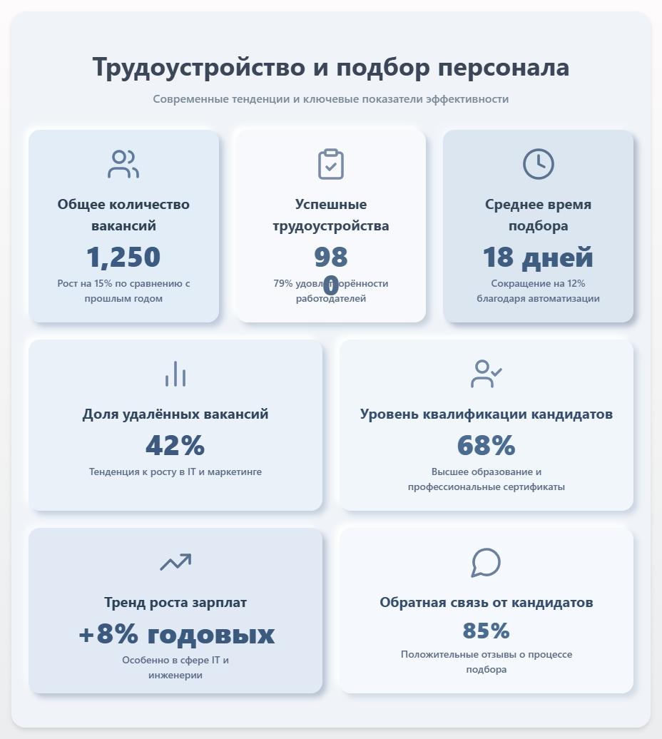 схема Трудоустройство и подбор персонала