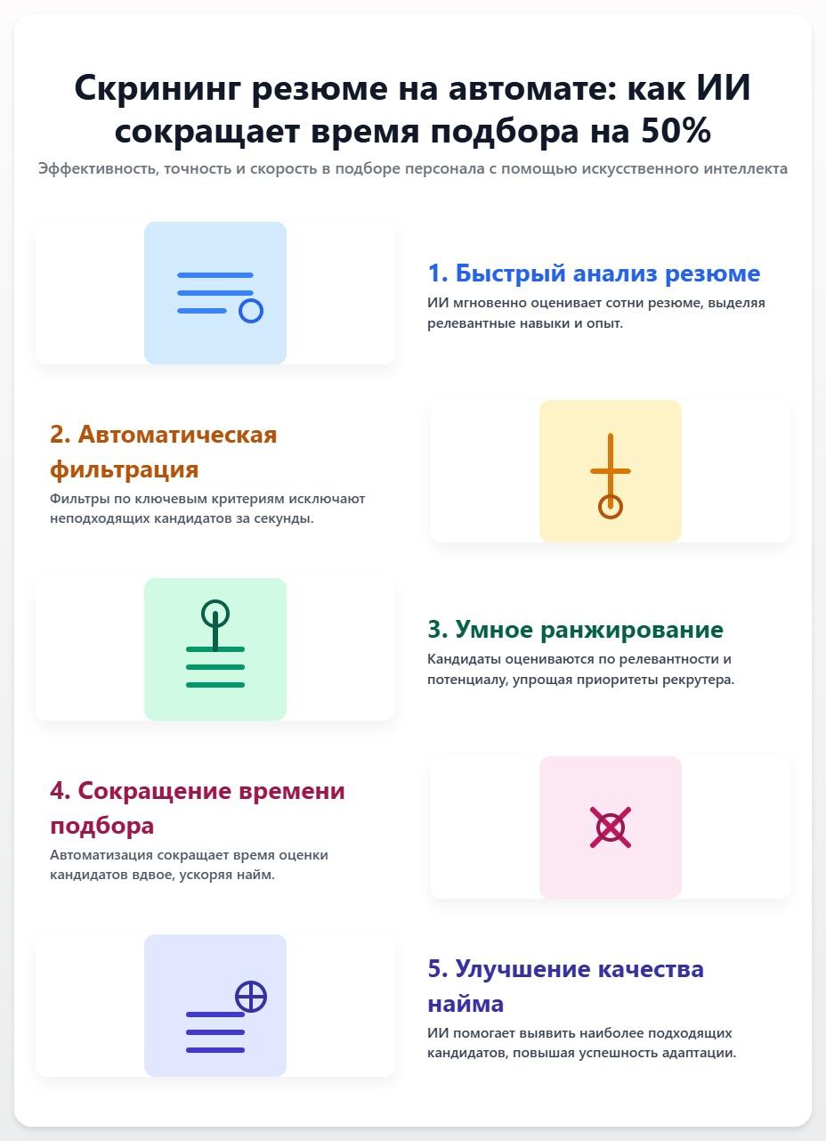 схема Скрининг резюме