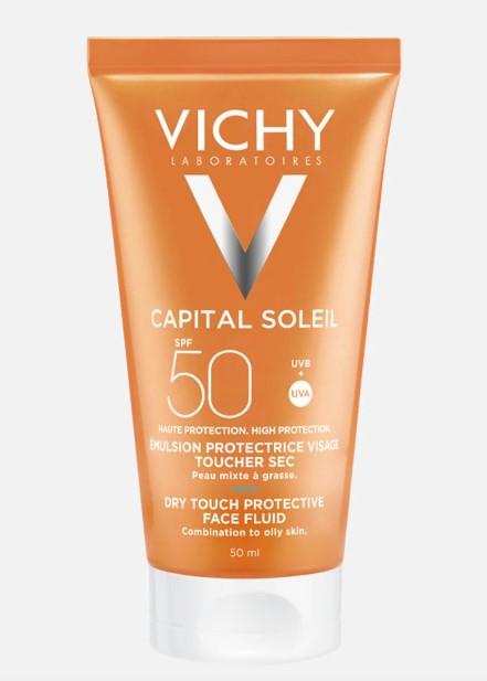 Оригинальный тюбик солнцезащитного крема Vichy для сравнения с подделкой.