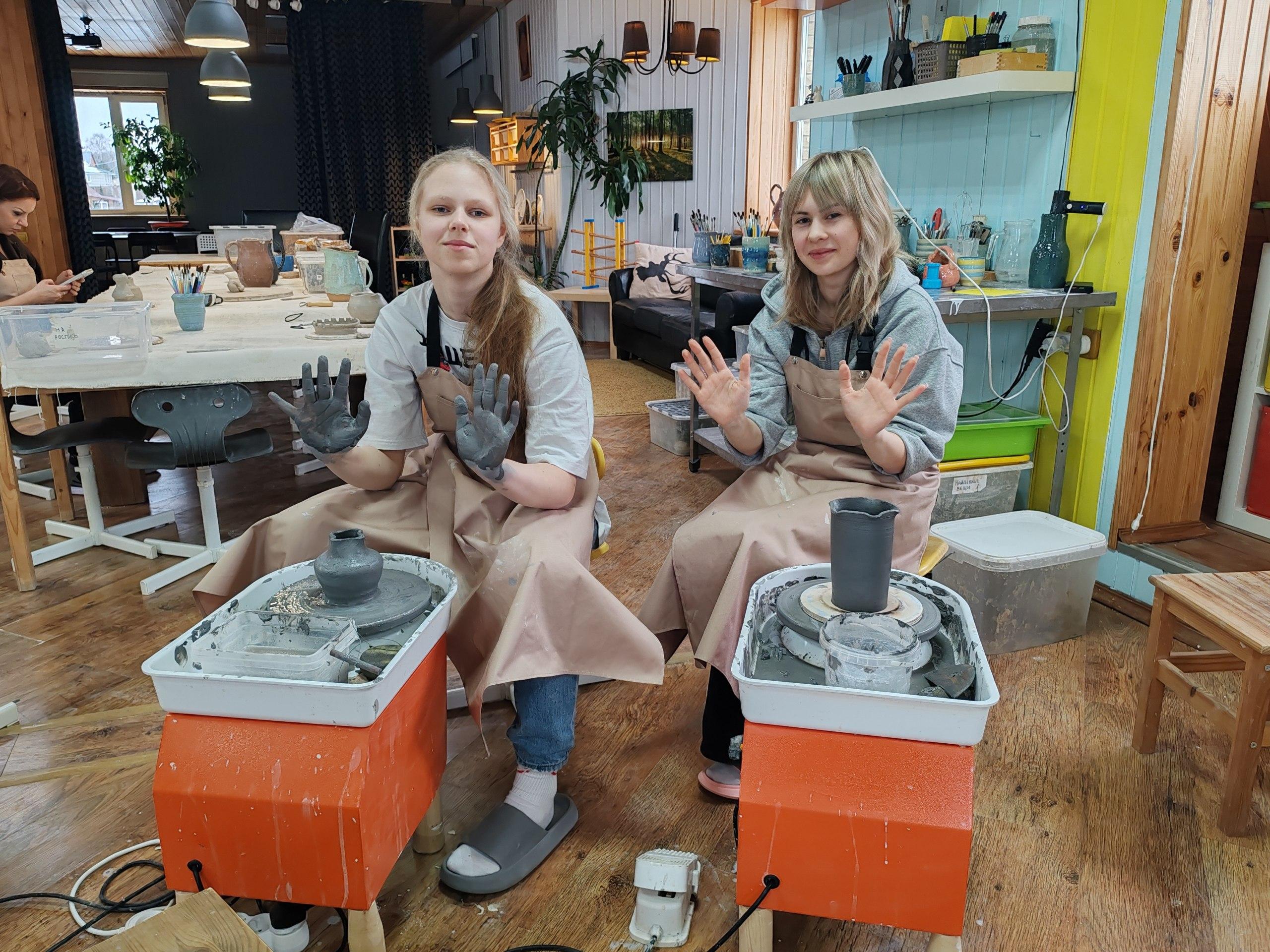Групповой гончарный мастер-класс для детей 